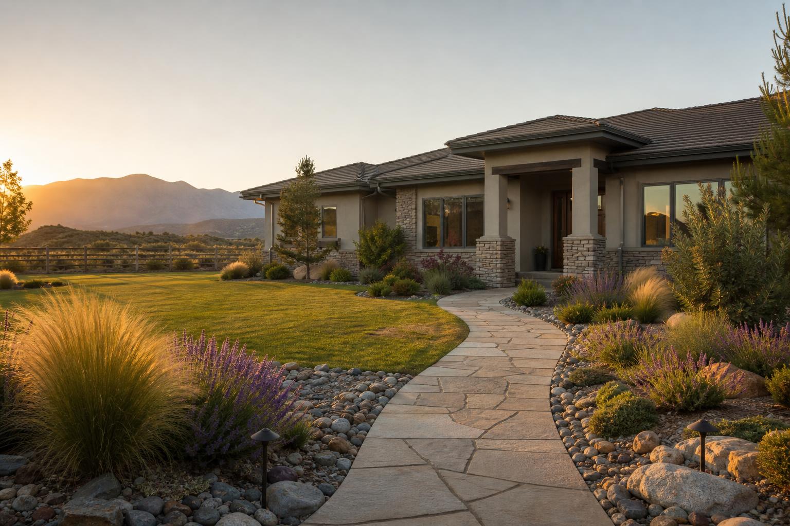 Reno landscape at golden hour